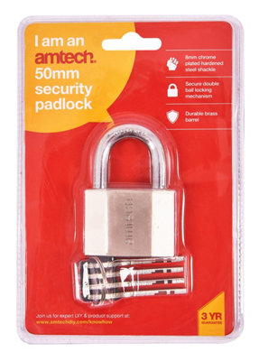 Amtech T0725 50mm Security padlock