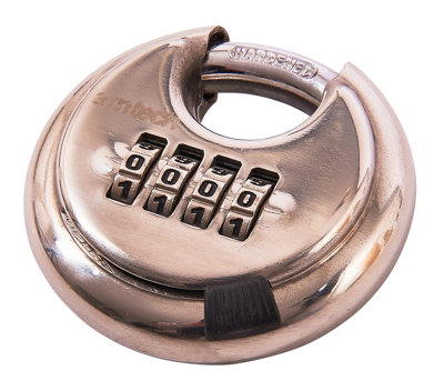 Amtech T1146 70mm 4 Digit stainless steel combination padlock