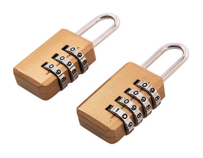 Amtech T1150 2 Piece combination padlock set