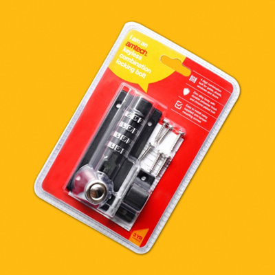 Amtech T1151 Keyless combination locking bolt