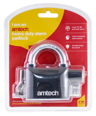 Amtech T2310 Heavy duty alarm padlock