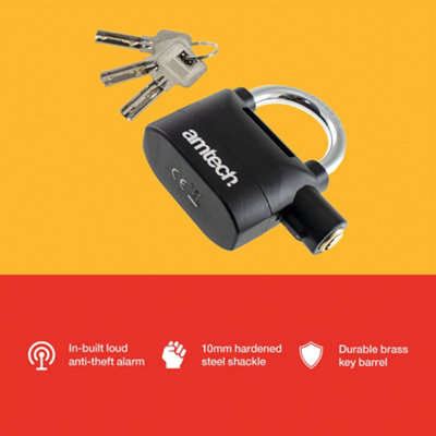 Amtech T2310 Heavy duty alarm padlock