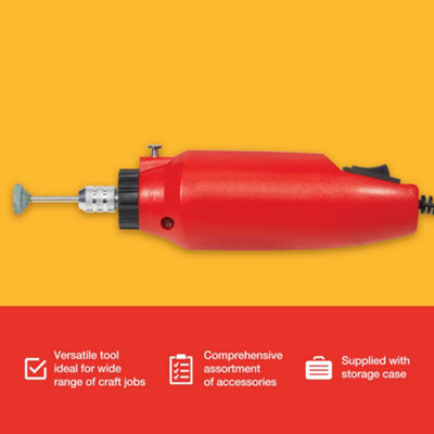Amtech V2560 Mini Drill (60 piece) with Bit Set for Craft and DIY - 3