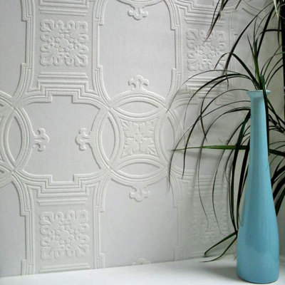 Anaglypta Luxury Textured Vinyl Early Victorian Wallpaper RD01600