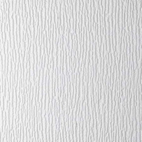 Anaglypta Sherwood White Paintable Stripe Wallpaper Vinyl Embossed Textured