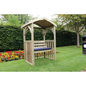 Anastasia 2 seat Garden Arbour, wooden garden bench seat with trellis