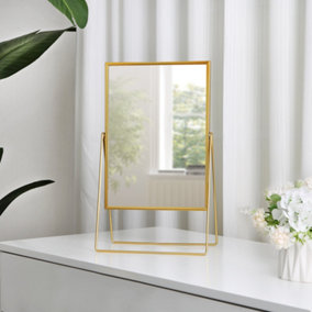 Anax - Vanity Mirror for Dressing Table - Gold - 22x39