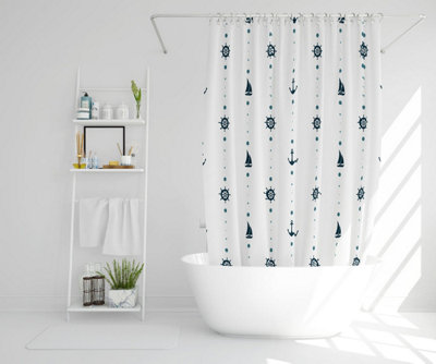 Anchor, Wheel, Sailboat (Shower Curtain) / Default Title Price Comparisons | Compare The Build