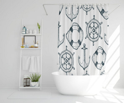 Anchor & Wheel (Shower Curtain) / Default Title Price Comparisons | Compare The Build