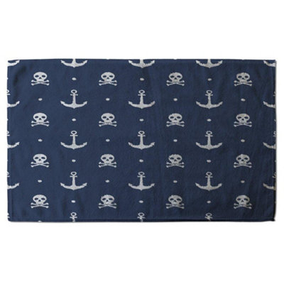 Anchor with Skull & Bones (Kitchen Towel) / Default Title