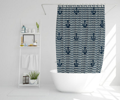 Anchors on Rope Pattern (Shower Curtain) / Default Title Price Comparisons | Compare The Build