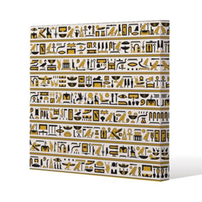Ancient Egyptian Hieroglyphs (Canvas Print)