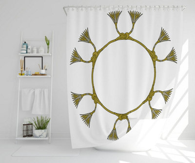 Ancient Egyptian Lotus Motifs (Shower Curtain) / Default Title Price Comparisons | Compare The Build