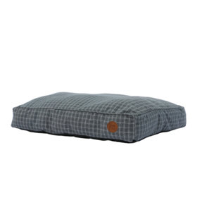 Ancol Blue Check Dog Mattress Soft Comfortable Machine Washable Pet Puppy Bed 75x60cm