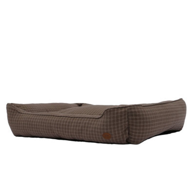 Ancol Brown Check Dog Bed Soft Machine Washable Non Slip Base Pet Puppy Cushion 84x105cm Price Comparisons | Compare The Build