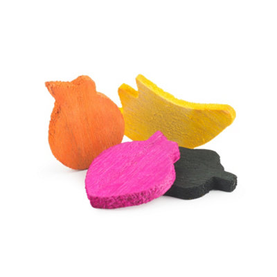 Ancol Colourful Non Toxic Safe Fun Wooden Fruit and Veg Chew Toy Small Animal Pet Treat