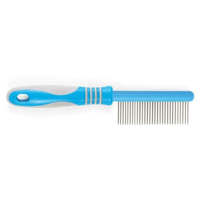 Ancol Ergo Dog Comb, Medium, Blue