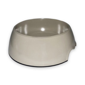Ancol Grey Melamine Pet Feeding Bowl Dishwasher Safe Non Slip Base Dog Puppy Feeding Dish 800ml