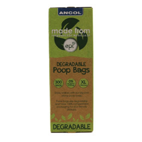 Ancol Made From Giant Recycled Compostable Large Poop Bags Pet Litter Accessory 300 Rolls