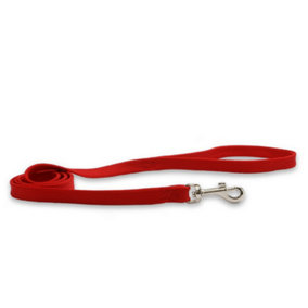 Ancol Made From Red Softweave Dog Lead Adjustable Secure Fit Comfortable Grip Pet Puppy Leash 1mx10mm