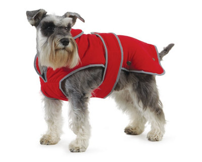Ancol Muddy Paws All Weather Stormguard Coat .Poppy Red Size Small ( Length 30 cm, up to 52cm girth)