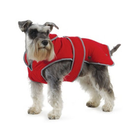 Ancol Muddy Paws All Weather Stormguard Coat . Poppy Red. Size X-Large ( Length 60cm, up to 86cm girth)