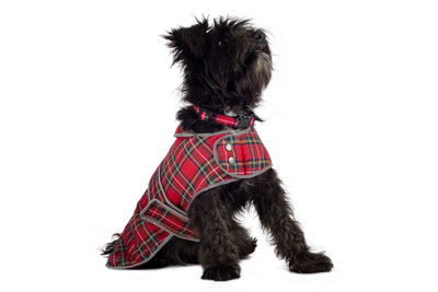 Ancol Muddy Paws Highland Tartan Dog Coat large. Length 50cm / Girth 66