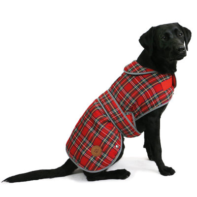 Ancol Muddy Paws Highland Tartan Warm Cosy Fleece Lined Dog Coat Pet Jacket 50cm, Medium Price Comparisons | Compare The Build