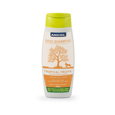 Ancol Natural Gentle Fragrance Moisturising Tropical Fruits Dog Shampoo Itchy Skin Relief, 200ml