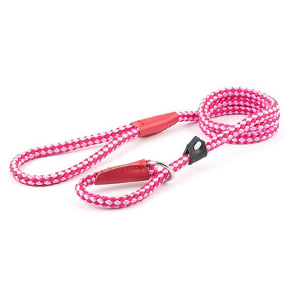 Ancol Nylon Rope Slip Lead Raspberry 1.2mx12mm | DIY at B&Q