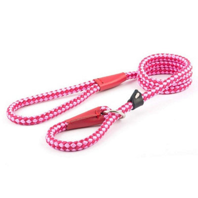 Ancol Nylon Rope Slip Lead Raspberry 1.5mx12mm | DIY at B&Q