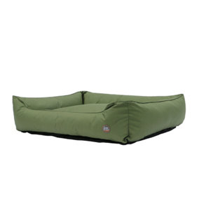 Ancol Oxford Green Extra Large Square Pet Bed Water Resistant Soft Outdoor Sturdy Non Slip Dog Puppy Cushion 84x105cm