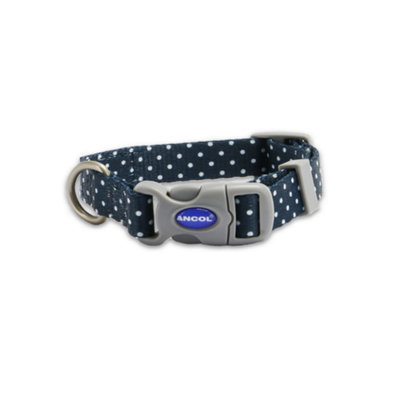 Ancol Polka Dot Patterned Round Dog Collar Secure Fit Soft Comfortable Stylish Pet Puppy Leash Medium Price Comparisons | Compare The Build