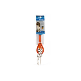 Ancol PVC Easy Tie Out Comfortable Cable Orange Lead Pet Leash Training Accessory, Large