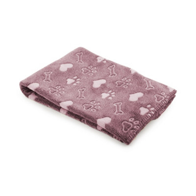 Ancol Sleepy Paws Insulated Soft Breathable Travelling Fleece Pink Dog and Cat Comfort Blanket