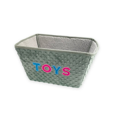 Ancol Small Bite Dog Toys Box Collapsible Foldable Storage Organizer Basket