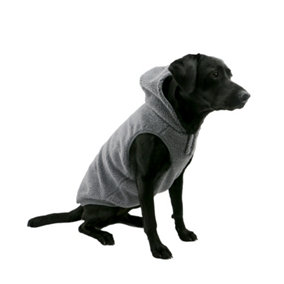 Ancol Small Bite Winter Warm Comfortable Dog Fleece Teddy Sherpa Pet Animal Clothing Hoodie, Medium