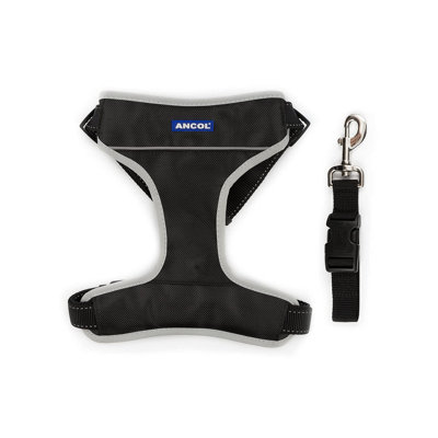 Ancol Travel & Exercise Harness Black Large ( fits 55-87cm) Price Comparisons | Compare The Build