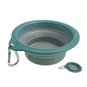 Ancol Travel Pet Water Bowl Lightweight Collapsible Non Slip Dog Puppy Feeding Dish Medium