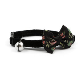Ancol Vintage Bow Safety Cat Collar, Black x 1