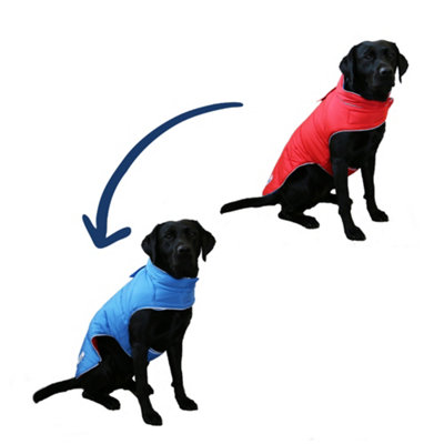 Ancol Viva Hi-Vis Reversible Warm Comfortable Red / Blue Dog Coat Pet Jacket 40 cm, Medium Price Comparisons | Compare The Build