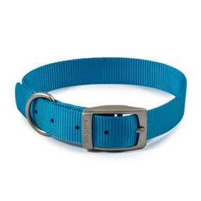 Ancol Viva Lightweight Buckle Collar Blue, Size 3 to Fit 28-36 cm, Weather Proof