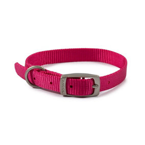 Ancol Viva Lightweight Buckle Collar Pink, Size 2 to fit 26-31 cm Weather Proof