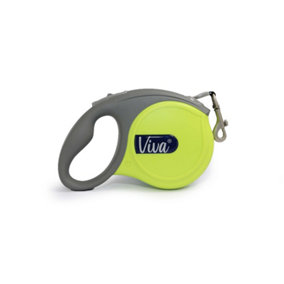 Ancol Viva Lime Retractable 5m Dog Lead Comfortable Grip Sturdy Pet Puppy Leash Small