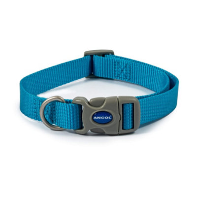 Ancol Viva Quick Fit Adjustable Collar Blue, Size 2-5 to fit 30-50 cm, Weatherproof