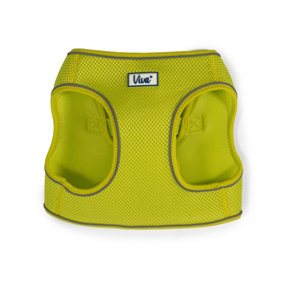 Ancol Viva Step-in Breathable Reflective Weatherproof Lime Comfort Harness 46 - 54cm, Medium