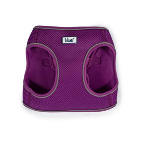 Ancol Viva Step-in Breathable Reflective Weatherproof Purple Comfort Harness 46 - 54cm, Medium
