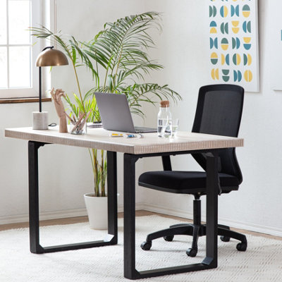 Ancona Solid Wood Home Office Desk Computer Desk in Whitewash