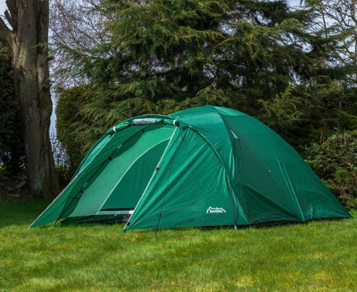 Andes 4 Person Easy Pitch Tent - GREEN