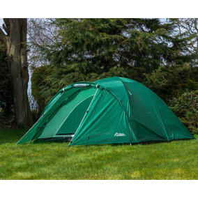 Andes 4 Person Easy Pitch Tent - GREEN